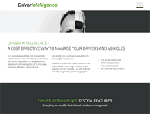 Tablet Screenshot of driver-intelligence.com